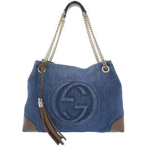 Gucci Soho Chain Tote pebbled leather Shoulder Bag